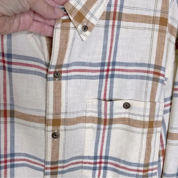 Men Toad & Co Airsmyth Long Sleeve Lightweight Flannel Shirt sustainable comfy - Picture 4 of 12